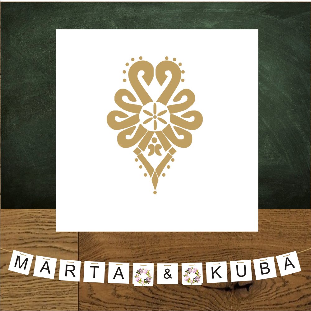 Banery ślubne - Góralskie złota parzenica