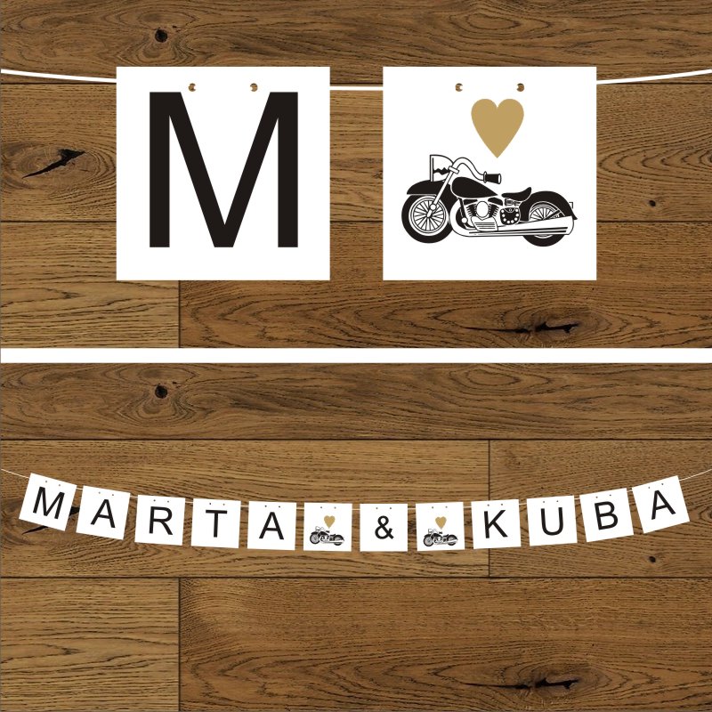 Banery ślubne - Motor