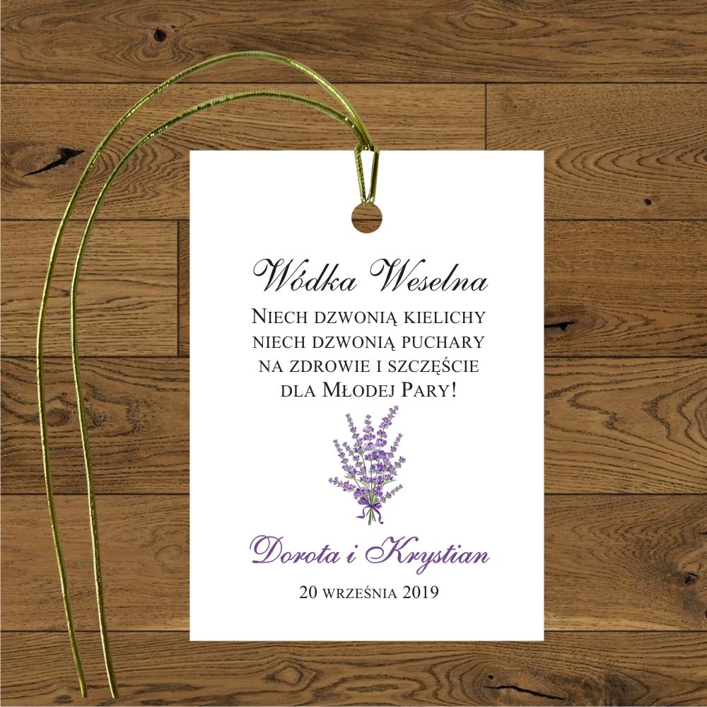 Zawieszki na alkohol - Lawenda