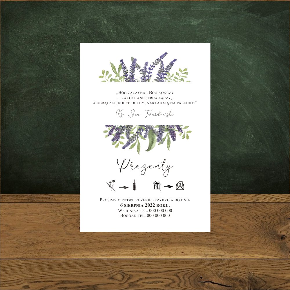 Wkładki - Lawendowy ogród