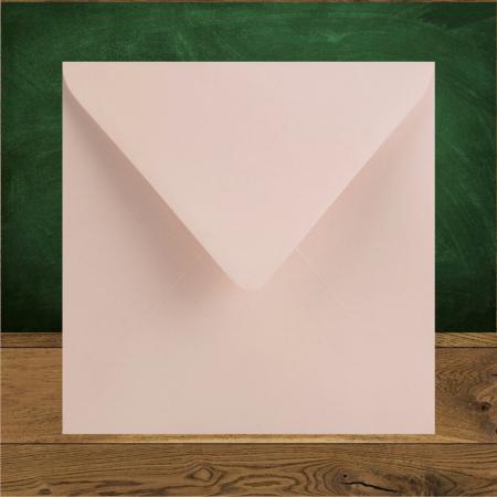 Koperta kwadratowa K4 15,5 x 15,5 - Różowy NUDE