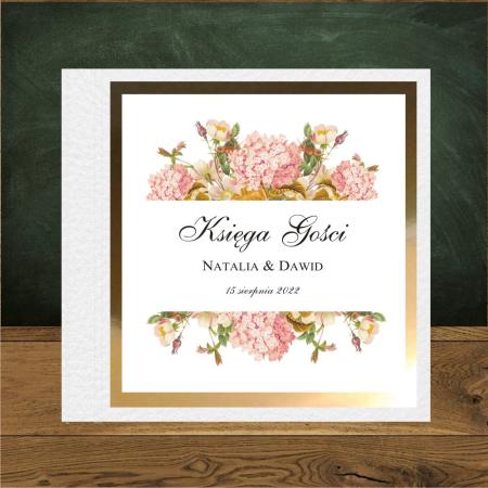 Hortensje różowe i jaśmin