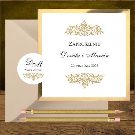 Zaproszenia slubne oliwia złota