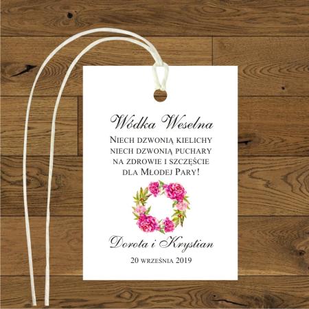 Piwonie wianek ciemny róż