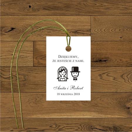 Wedding - przywieszka prezencik