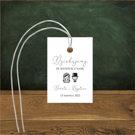 Zawieszki na prezenty. Wedding - srebro