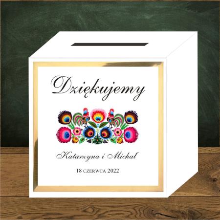 Front do pudełek na koperty Folkowe