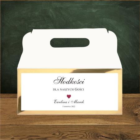 Serduszko bordowe mini z podklejeniem