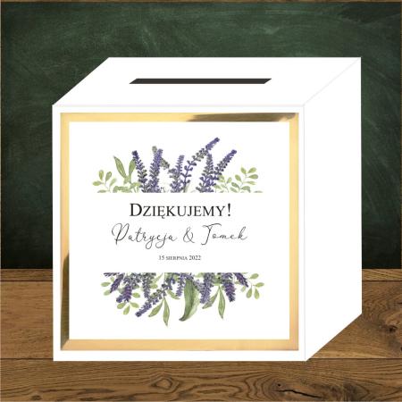 Front do pudełek na koperty Lawendowy ogród