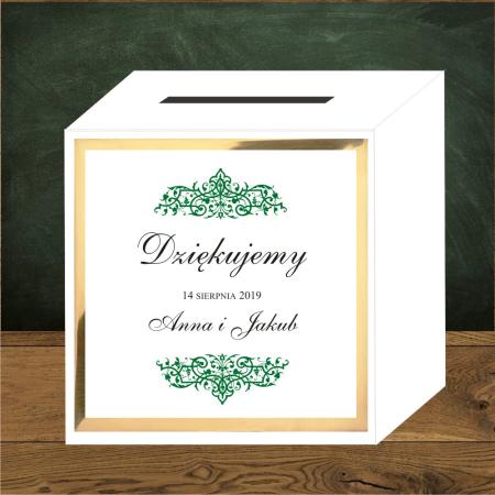 Front do pudełek na koperty Oliwia Zielona